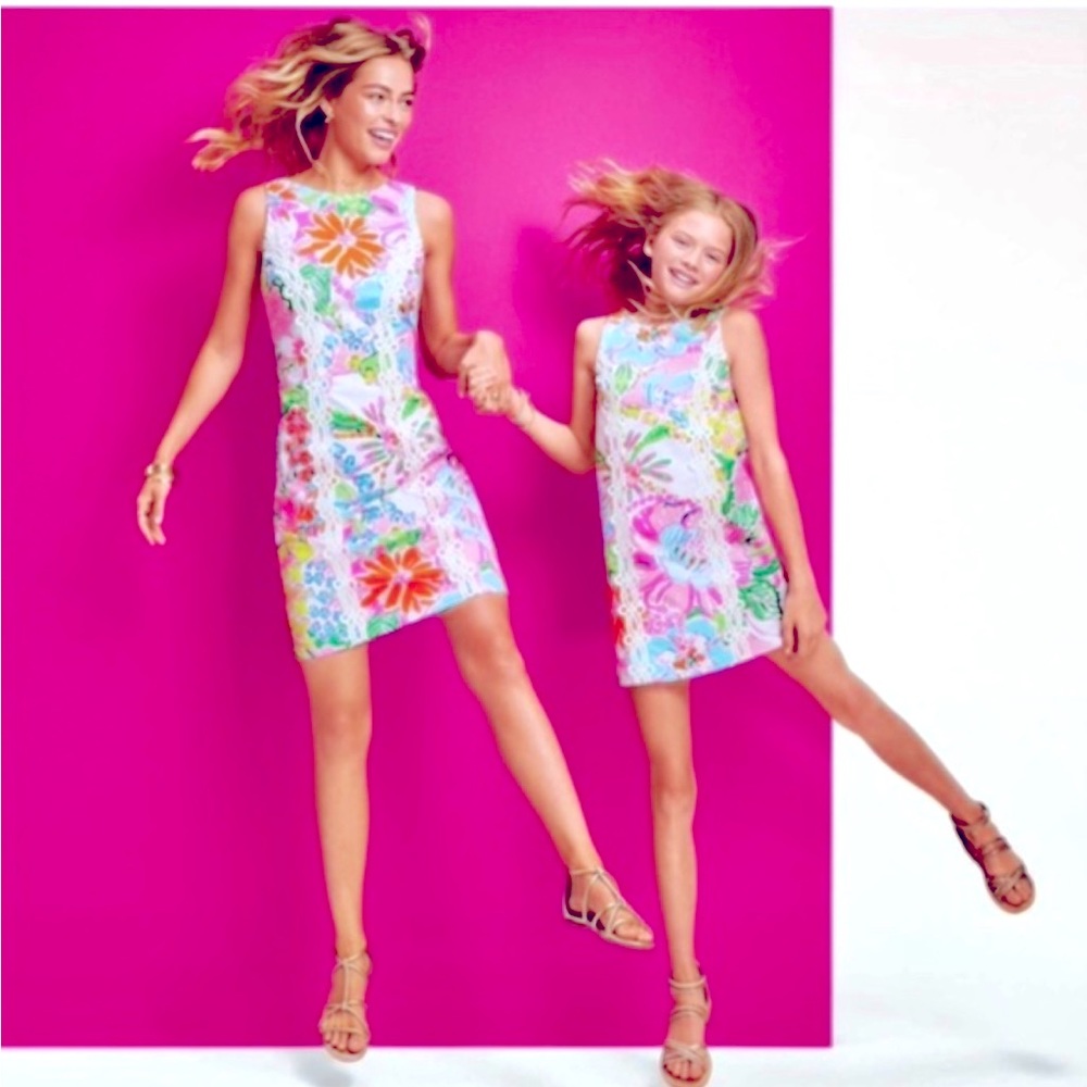 Lilly Pulitzer Nosey Posey Floral Shift Dress 20th anniversary Target SZ 6